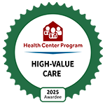 high-value care 2025 awardee badge
